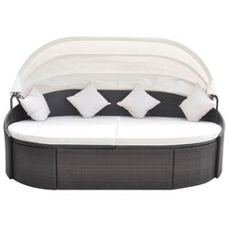 Canapea de gradina VidaXL 41831 (Brown/Cream) Thumb