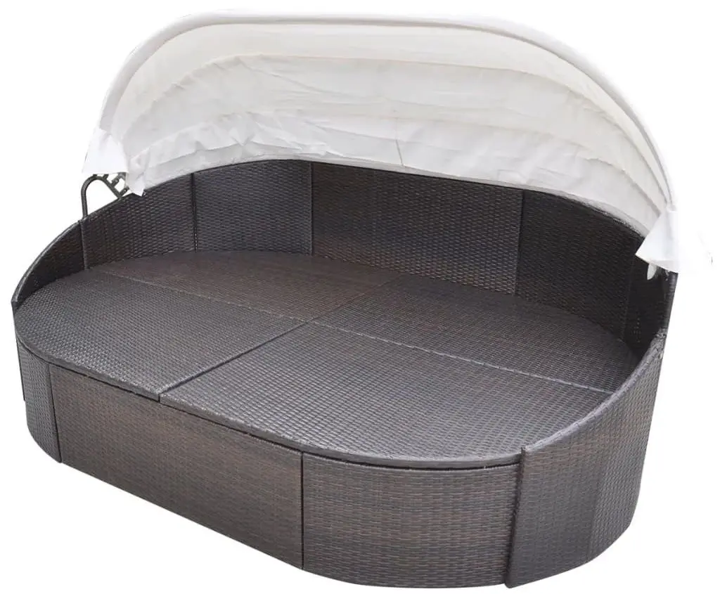 Canapea de gradina VidaXL 41831 (Brown/Cream)