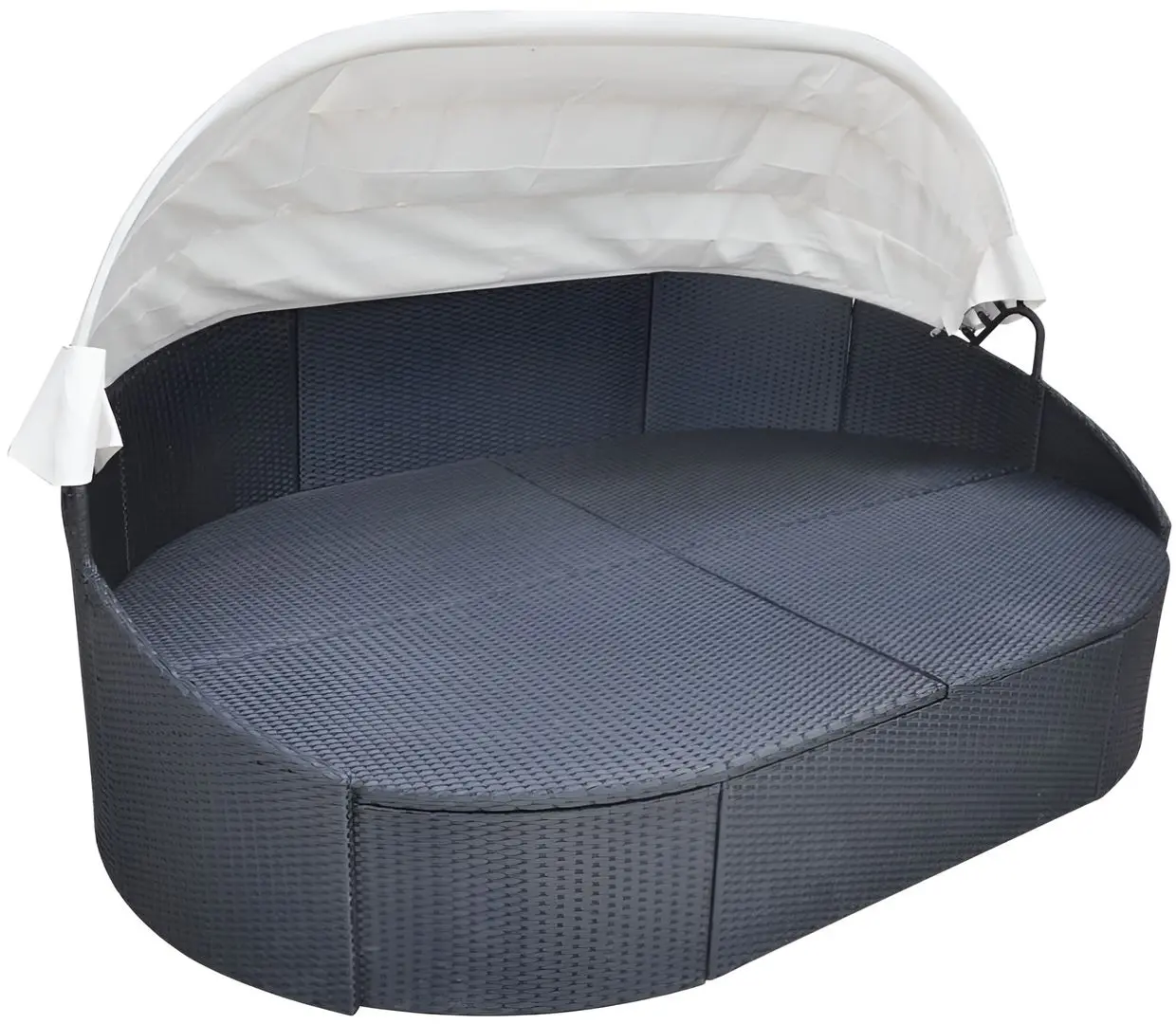 Canapea de grădină VidaXL 41832 (Black/White)