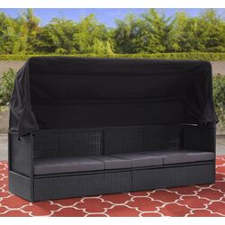 Canapea de gradina VidaXL 46092 (Black)