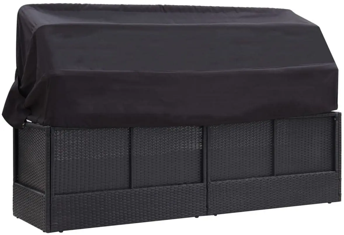 Canapea de gradina VidaXL 46092 (Black)