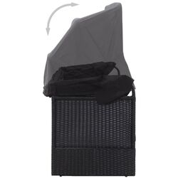 Canapea de gradina VidaXL 46092 (Black) Thumb