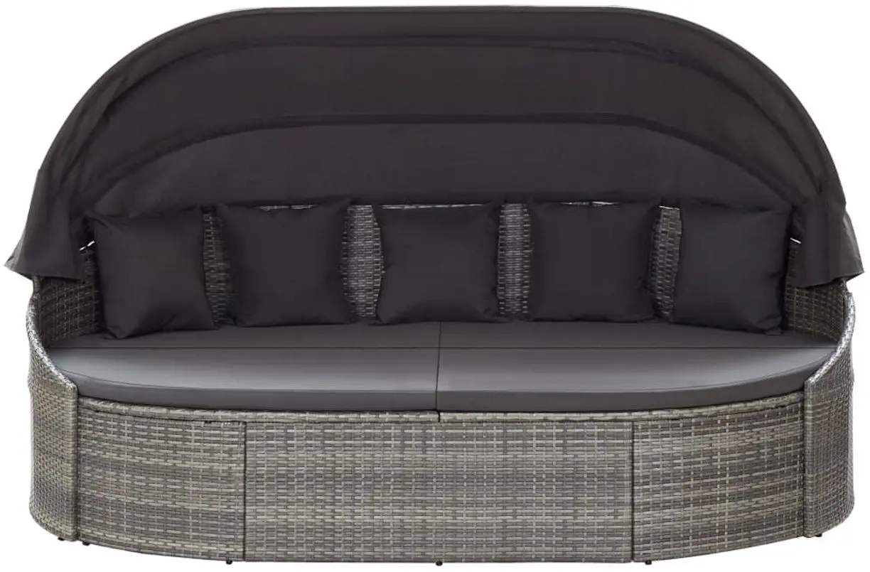 Canapea de grădină VidaXL 46093 (Grey/Anthracite)