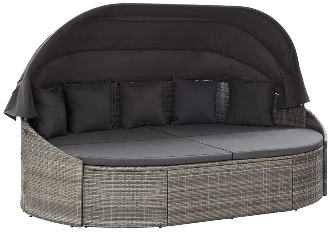 Canapea de grădină VidaXL 46093 (Grey/Anthracite)