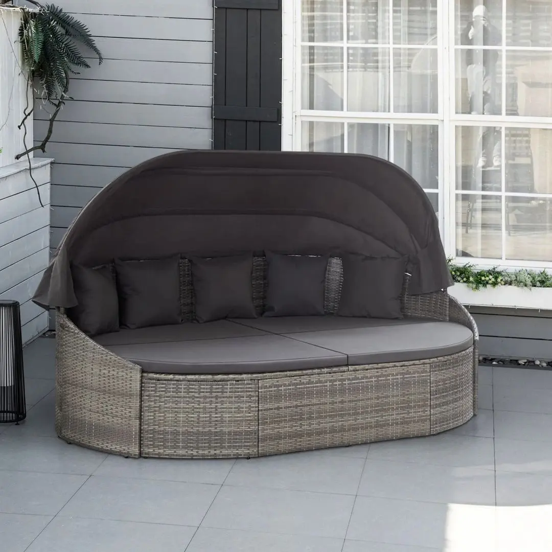 Canapea de grădină VidaXL 46093 (Grey/Anthracite)