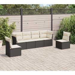 Садовый модульный диван  VidaXL 3249205 (Black/Cream)