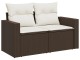 Canapea modulara de gradina VidaXL 3251190 (Brown/Cream)