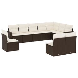 Садовый модульный диван VidaXL 3251450 (Brown/Cream) Thumb