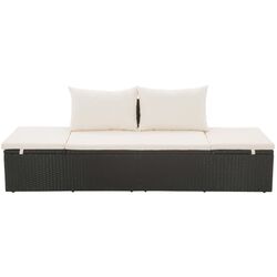 Canapea modulară de grădină VidaXL 43953 (Black/White) Thumb