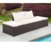 Canapea modulară de grădină VidaXL 43954 (Brown/White)