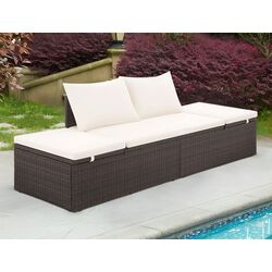 Canapea modulară de grădină VidaXL 43954 (Brown/White)