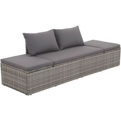 Canapea modulară de grădină VidaXL 43955 (Grey) Thumb
