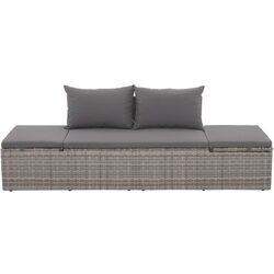 Canapea modulară de grădină VidaXL 43955 (Grey) Thumb
