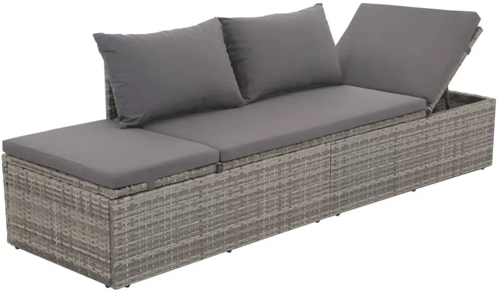 Canapea modulară de grădină VidaXL 43955 (Grey)