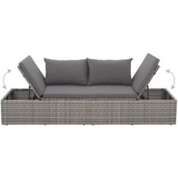 Canapea modulară de grădină VidaXL 43955 (Grey) Thumb