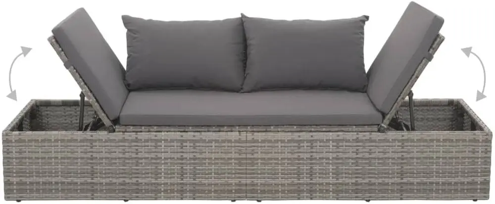 Canapea modulară de grădină VidaXL 43955 (Grey)