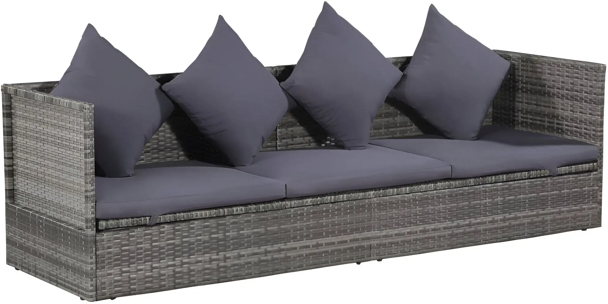 Садовый модульный диван VidaXL 43959 (Grey)