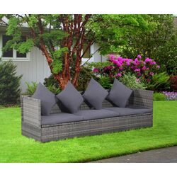 Садовый модульный диван VidaXL 43959 (Grey)