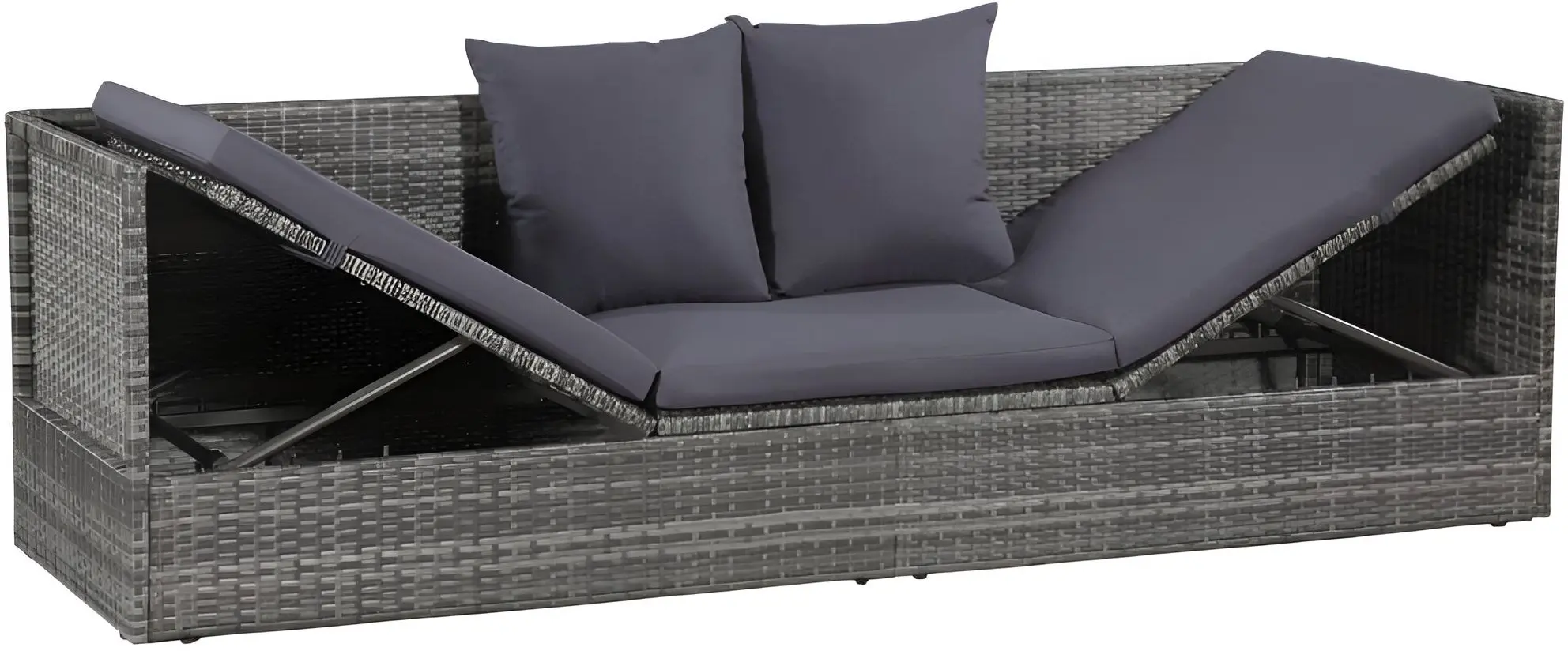 Садовый модульный диван VidaXL 43959 (Grey)