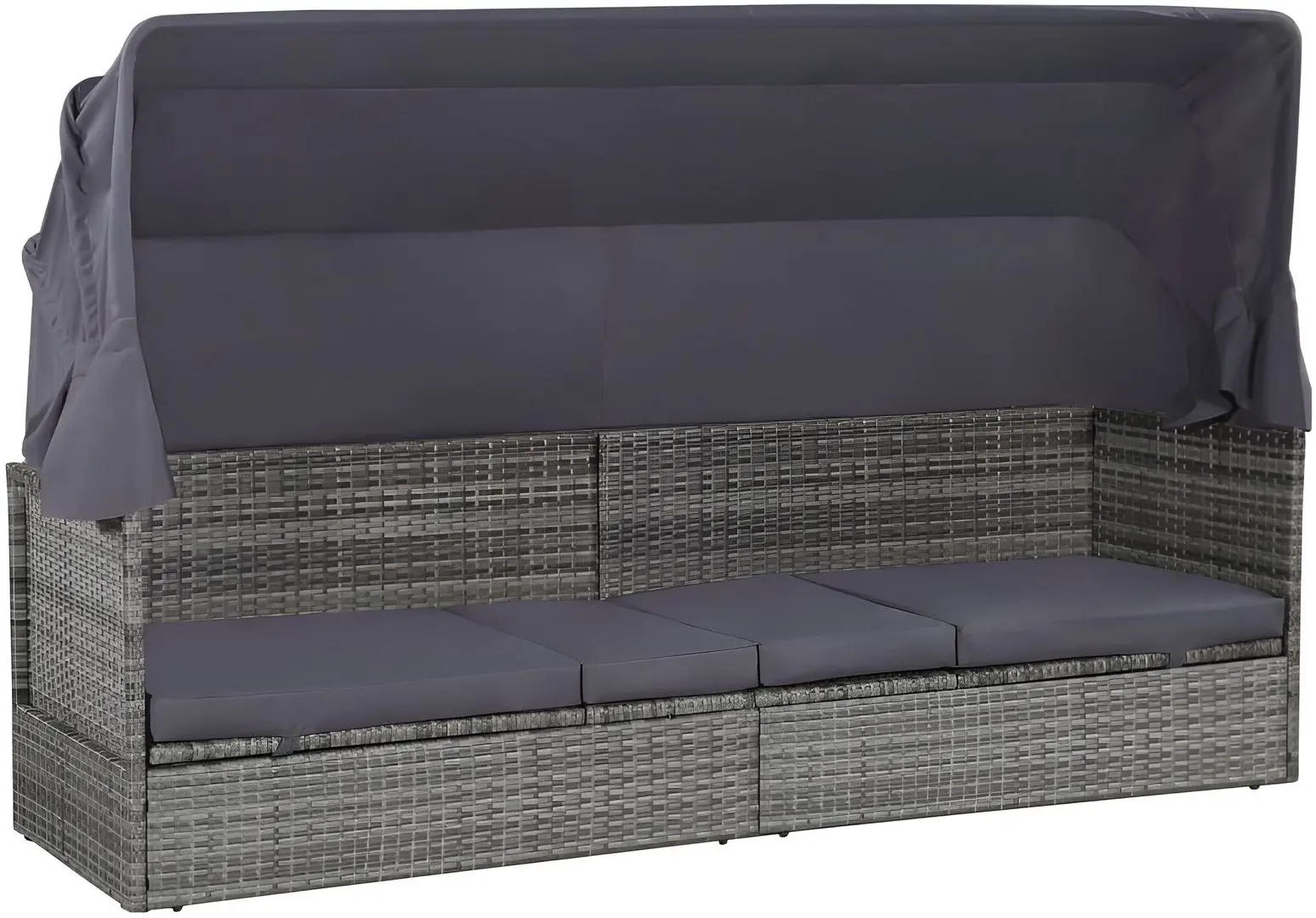 Canapea modulară de grădină VidaXL 43962 (Grey)