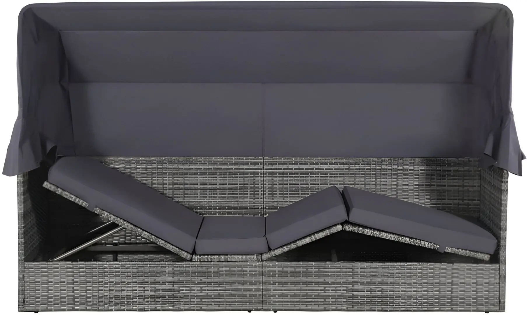 Canapea modulară de grădină VidaXL 43962 (Grey)