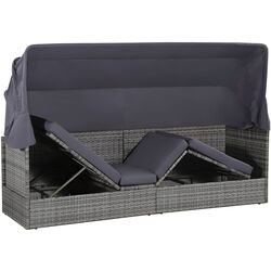 Canapea modulară de grădină VidaXL 43962 (Grey) Thumb