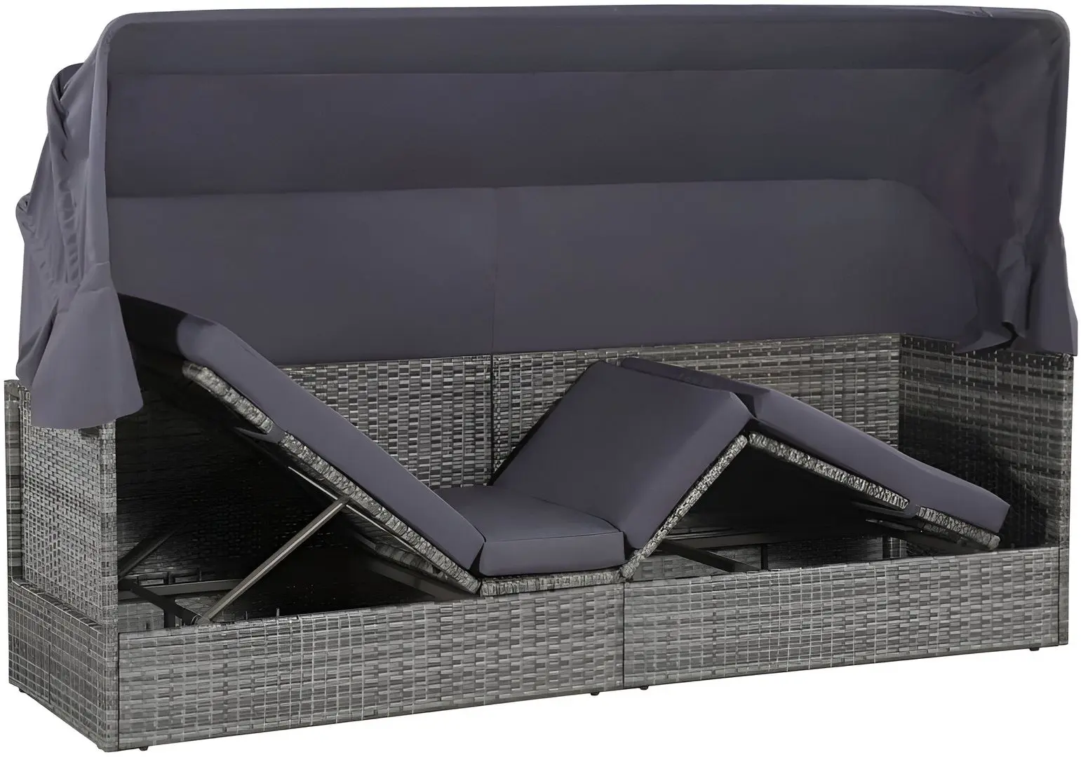 Canapea modulară de grădină VidaXL 43962 (Grey)
