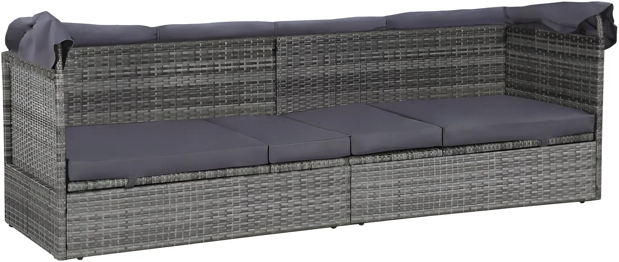 Canapea modulară de grădină VidaXL 43962 (Grey)