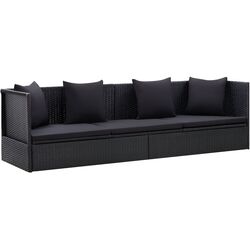 Canapea modulară de grădină VidaXL 46087 (Black) Thumb