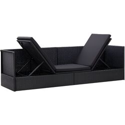 Canapea modulară de grădină VidaXL 46087 (Black) Thumb