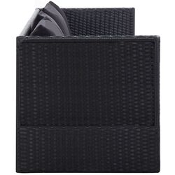 Canapea modulară de grădină VidaXL 46087 (Black) Thumb