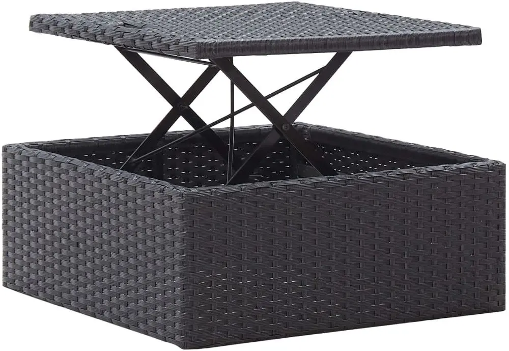 Canapea modulară de grădină VidaXL 46156 (Black/White)