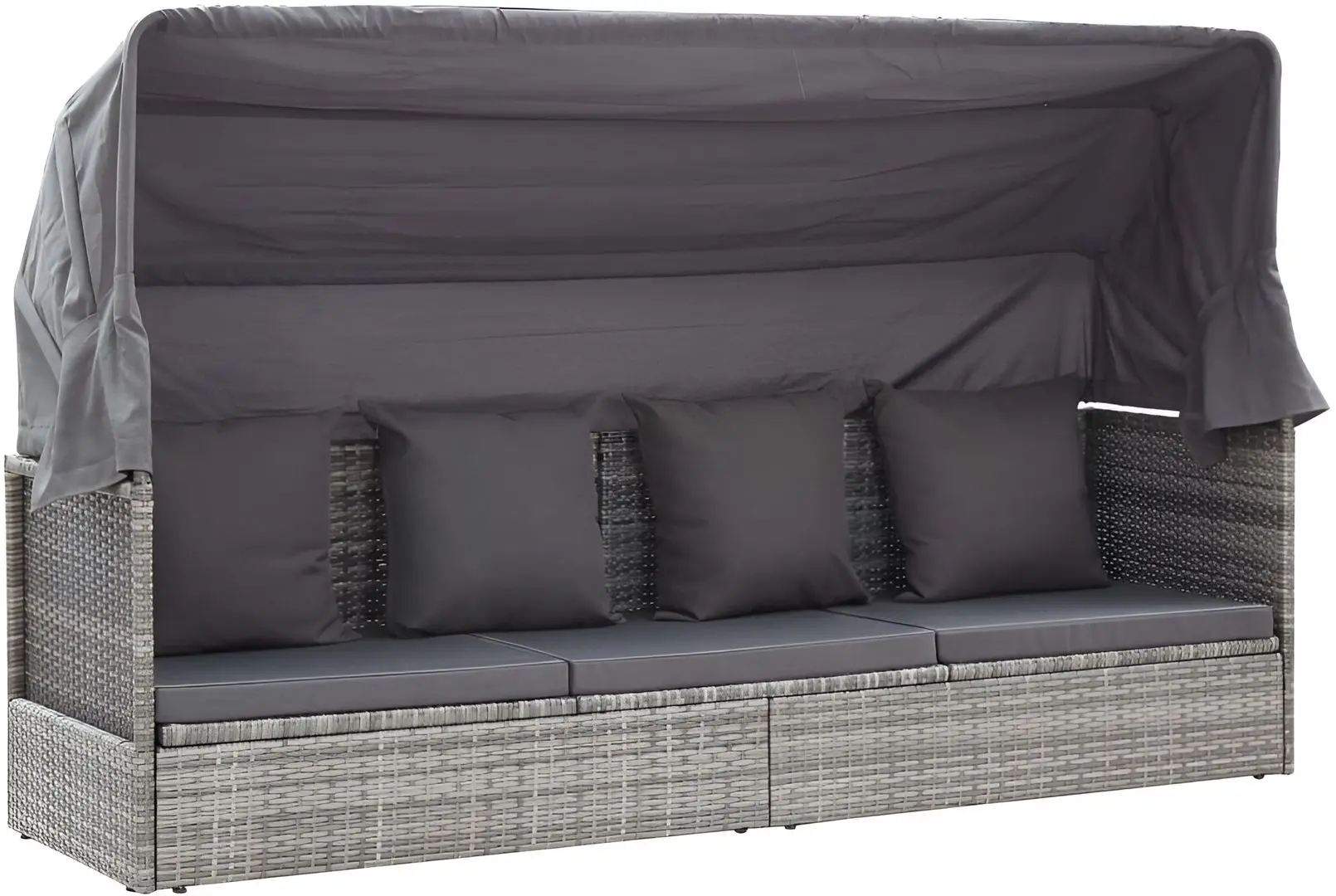Canapea modulară de grădină VidaXL 46158 (Grey)