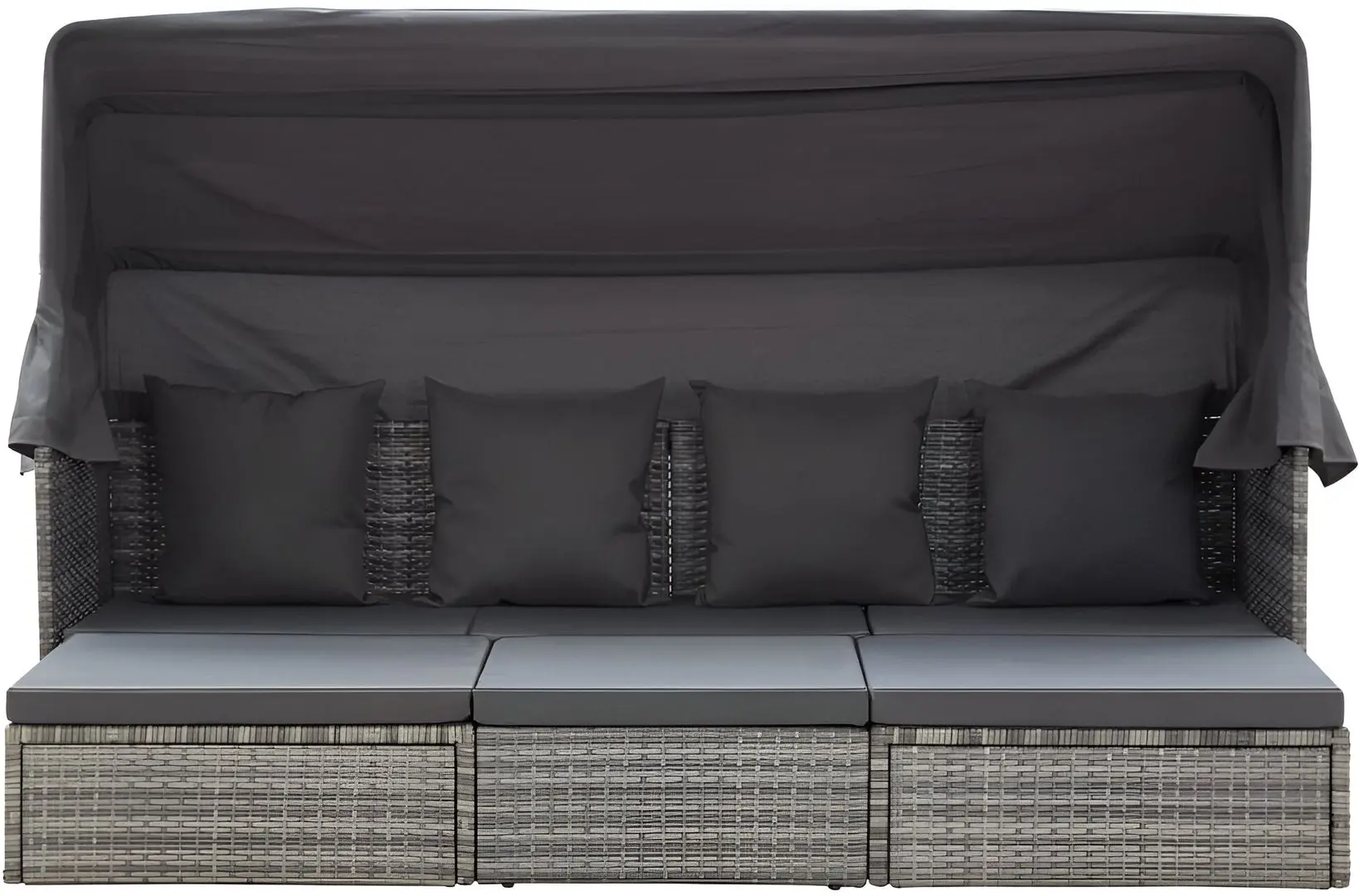 Canapea modulară de grădină VidaXL 46158 (Grey)