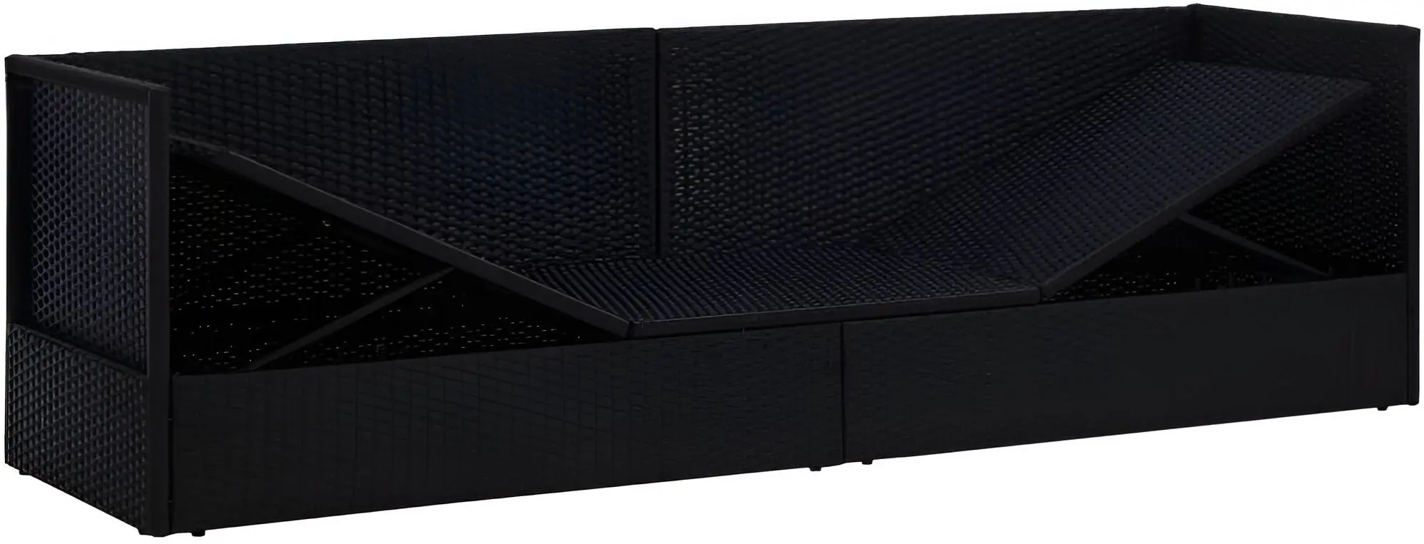 Canapea modulară de grădină VidaXL 49391 (Black/White)