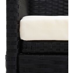 Canapea modulară de grădină VidaXL 49391 (Black/White) Thumb