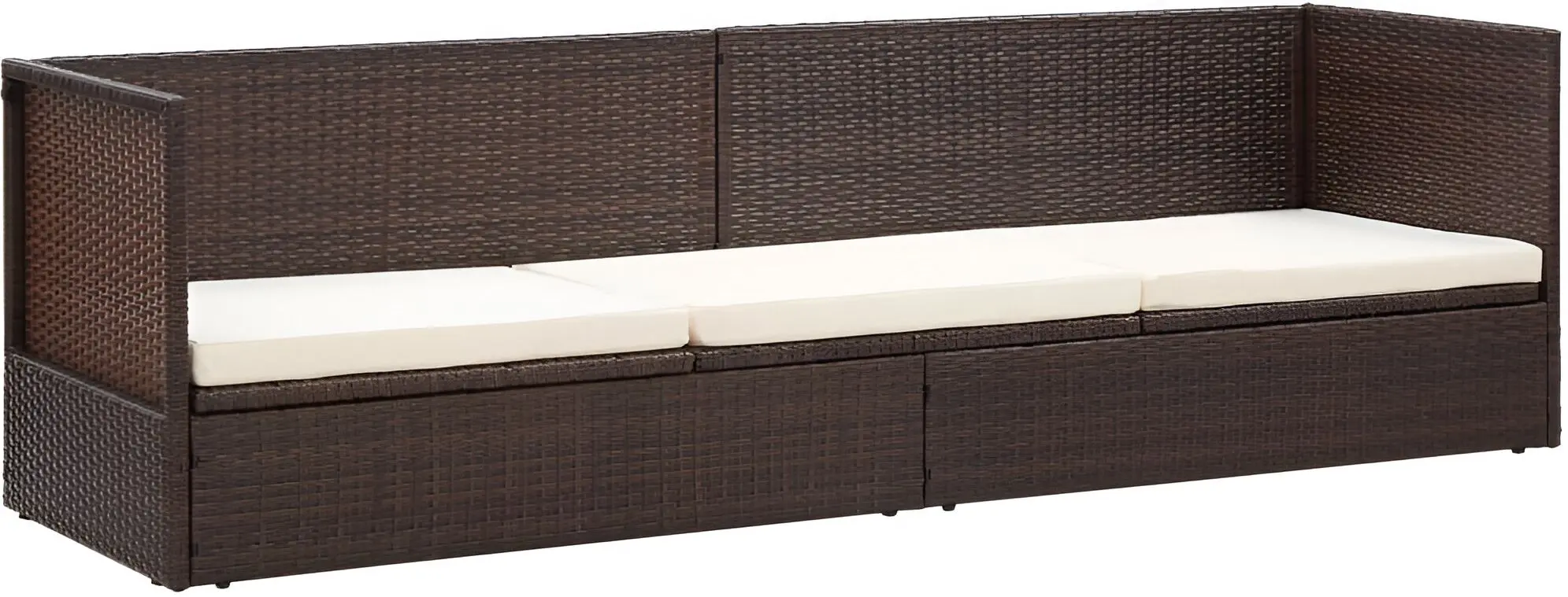 Canapea modulară de grădină VidaXL 49392 (Brown/White)