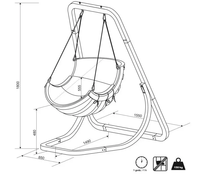 Качели 4iQ Alpha Ham000015 (Beige) - 2