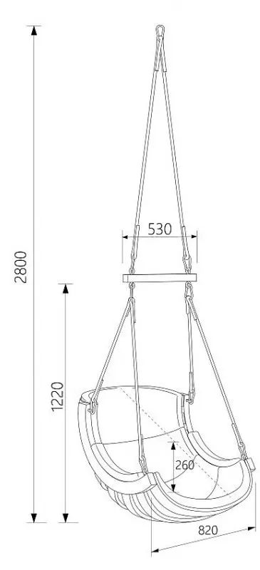 Качели 4iQ Alpha Ham000020 (Beige) - 2