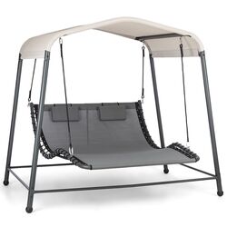 Шезлонг-качели с тентом Blumfeldt Palermo 10034774 (Grey/Beige)