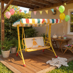 Скамья-качели с тентом Chomik KRE1128 (Yellow) Thumb