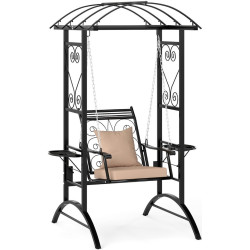 Садовые качели Costway NP12471BK (Black) Thumb