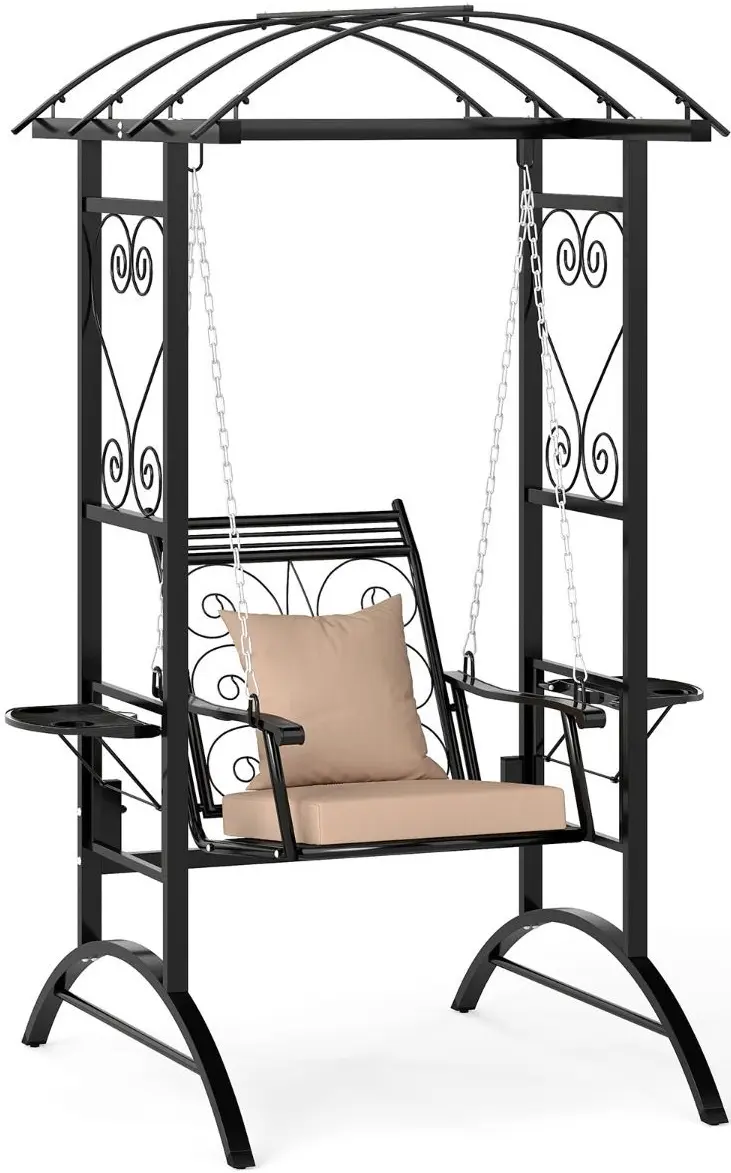 Садовые качели Costway NP12471BK (Black) - 2