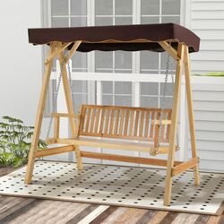 Scaun balansoar Costway NP10715 (Natural)