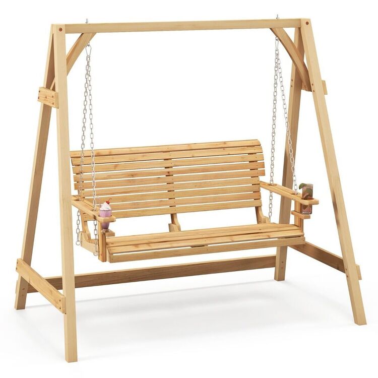 Скамья-качели Costway NP10716 (Natural) купить в Кишиневе, Молдове ...