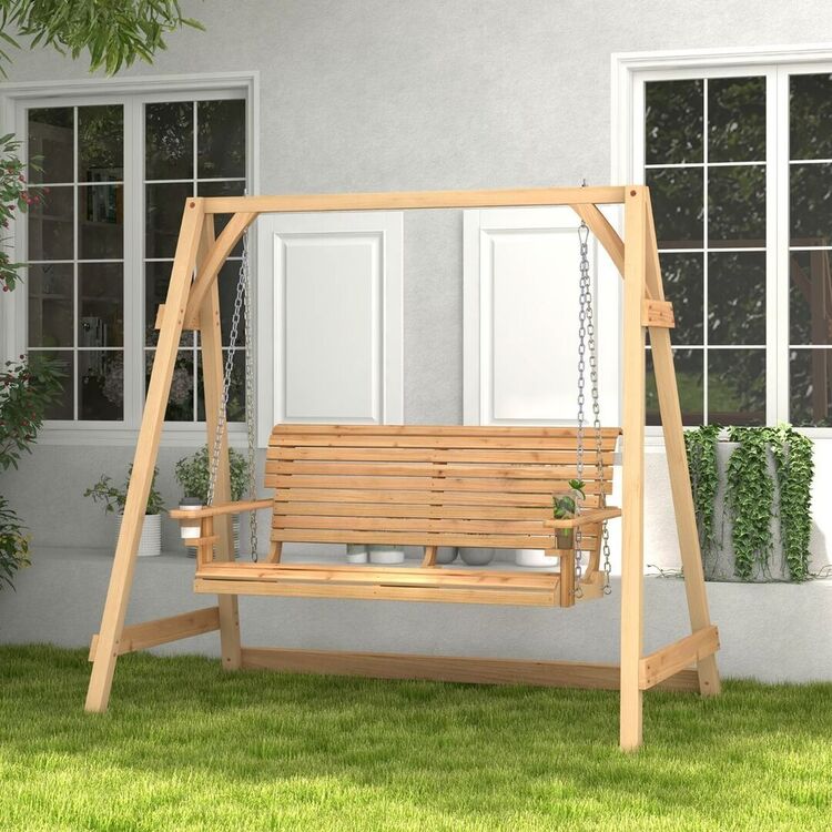 Скамья-качели Costway NP10716 (Natural) купить в Кишиневе, Молдове ...