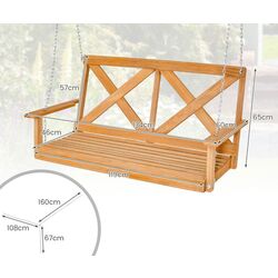 Scaun balansoar Costway NP10961BN (Natural) Thumb