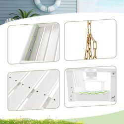 Скамья-качели Costway NP11061WH (White) Thumb