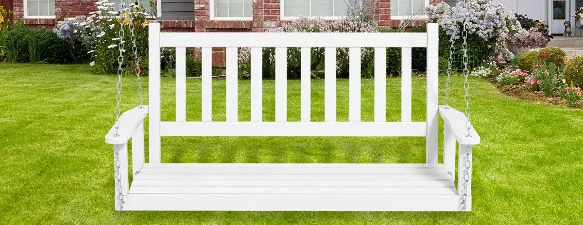 Scaun balansoar Costway NP11445WH (White) - 3