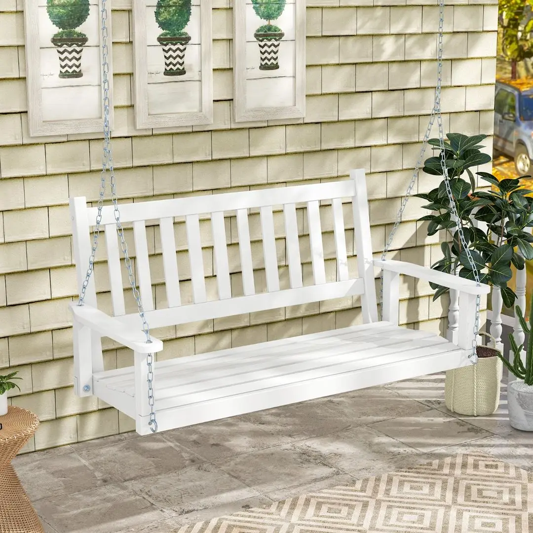 Скамья-качели Costway NP11446WH (White) - 4